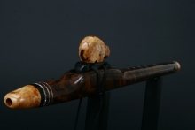 Walnut Burl Native American Flute, Minor, Mid A-4, #E31H